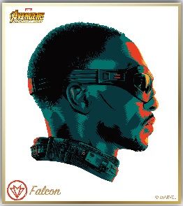Visual Shikishi Collection "Avengers: Infinity War (Falcon)" by Ensky
