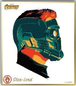 Visual Shikishi Collection "Avengers: Infinity War (Star-Lord)" by Ensky