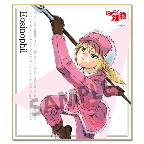Trading Mini Shikishi "Cells at Work! (Eosinophil)" by Hobby Stock