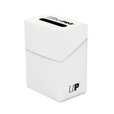 Solid Color Deck Box (White) by Ultra Pro