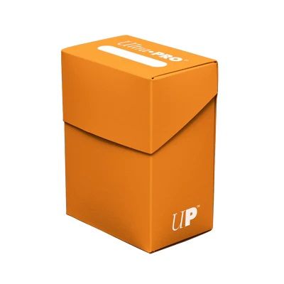 Solid Color Deck Box (Pumpkin Orange) by Ultra Pro