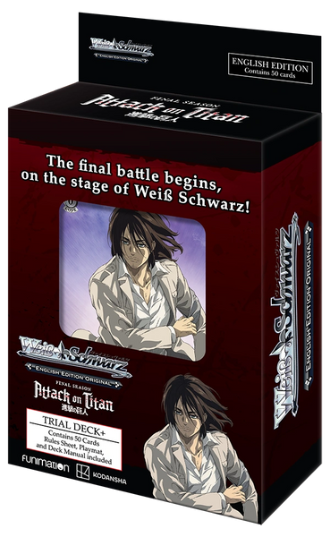 Weiss Schwarz English Trial Deck+ (Plus) "Attack on Titan: Final Season" by Bushiroad