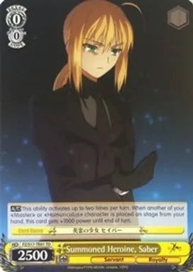 FZ/S17-TE01 (TD) Summoned Heroine, Saber