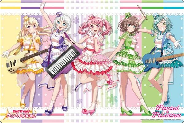 Rubber Mat Collection V2 "BanG Dream! Girls Band Party! (Pastel Palettes) 2022ver." Vol.554 by Bushiroad