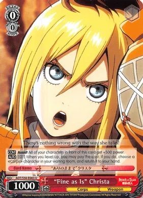 AOT/S50-E063 (U) "Fine as Is" Christa