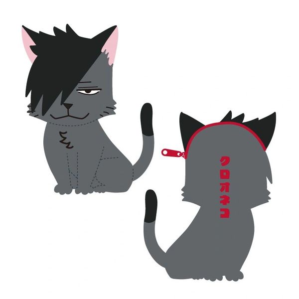 Mofumofu Coin Case C "Haikyu!! (Kuroo Cat)" by Takaratomy Arts