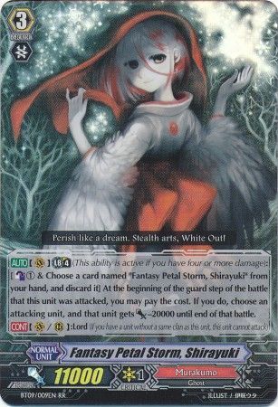 BT09/009EN (RR) Fantasy Petal Storm, Shirayuki