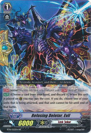 BT16/022EN (RR) Refusing Deletor, Evil