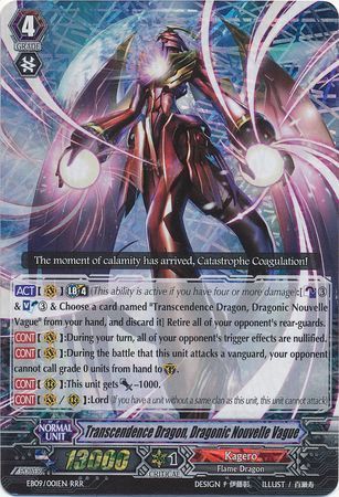 EB09/001EN (RRR) Transcendence Dragon, Dragonic Nouvelle Vague