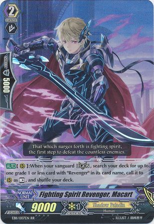 EB11/007EN (RR) Fighting Spirit Revenger, Macart