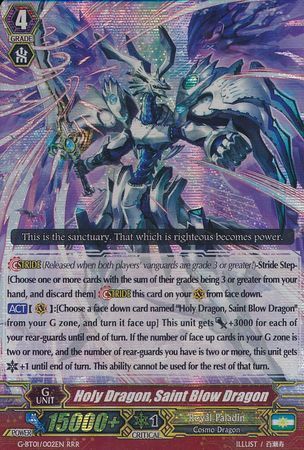 G-BT01/002EN (RRR) Holy Dragon, Saint Blow Dragon