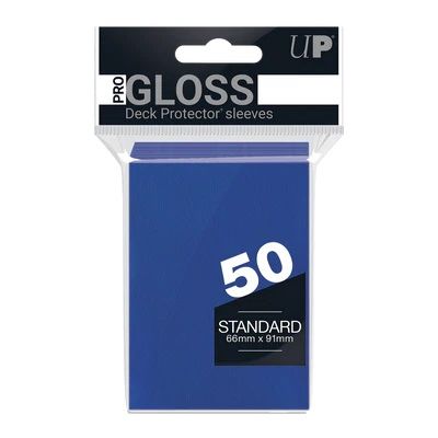 Ultra Pro PRO-Gloss Standard Deck Protector Sleeves (Blue)