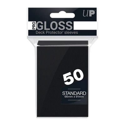 Ultra Pro PRO-Gloss Standard Deck Protector Sleeves (Black)