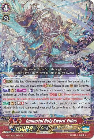 G-BT14/004EN (GR) Immortal Holy Sword, Fides