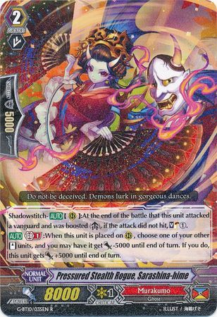 G-BT10/035EN (R) Pressured Stealth Rogue, Sarashina-hime