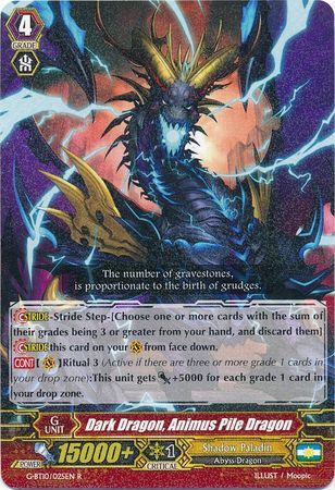 G-BT10/025EN (R) Dark Dragon, Animus Pile Dragon