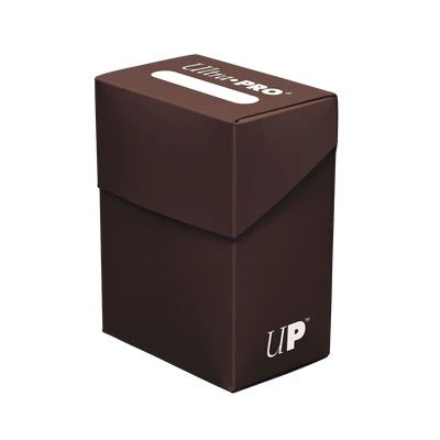 Solid Color Deck Box (Brown) by Ultra PRO