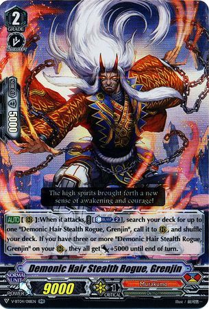 V-BT04/018EN (RR) Demonic Hair Stealth Rogue, Grenjin