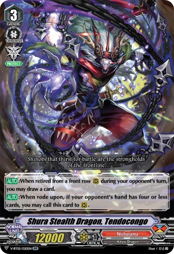 V-BT05/020EN (RR) Shura Stealth Dragon, Tendocongo