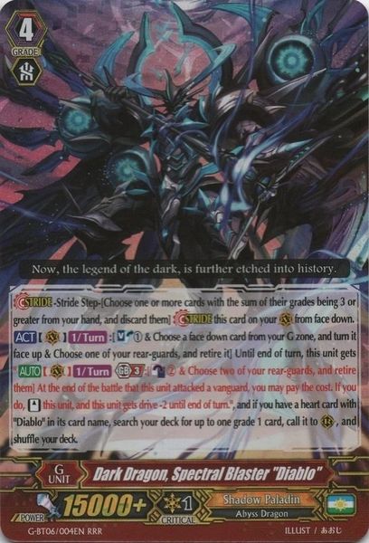 G-BT06/004EN (RRR) Dark Dragon, Spectral Blaster "Diablo"