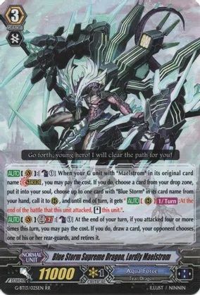 G-BT13/025EN (RR) Blue Storm Supreme Dragon, Lordly Maelstrom