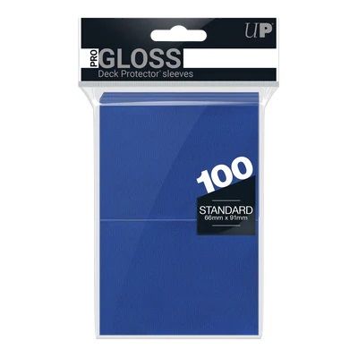Ultra Pro PRO-Gloss Standard Deck Protector Sleeves (Blue) [100]