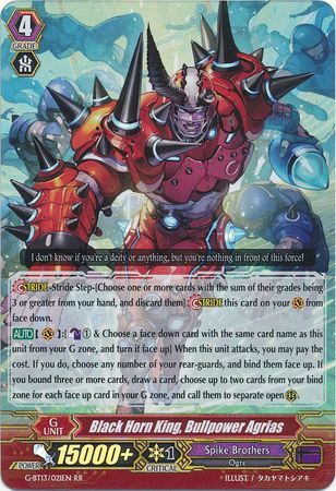 G-BT13/021EN (RR) Black Horn King, Bullpower Agrias