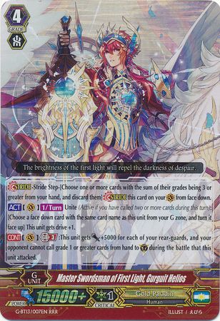 G-BT13/007EN (RRR) Master Swordsman of First Light, Gurguit Helios