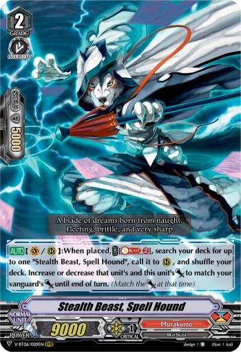 V-BT06/009EN (RRR) Stealth Beast, Spell Hound