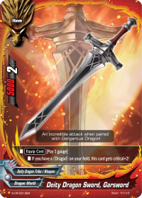S-CR/0013EN Deity Dragon Sword, Garsword