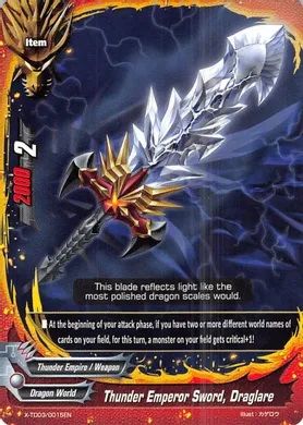 X-TD03/0015EN Thunder Emperor Sword, Draglare
