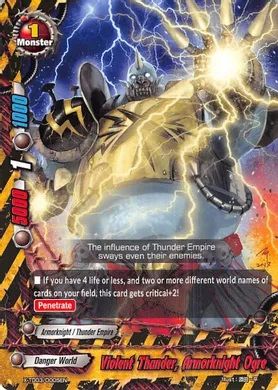 X-TD03/0005EN Violent Thunder, Armorknight Ogre
