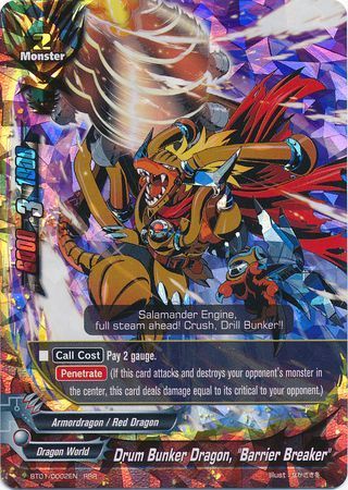 BT01/0002EN (RRR) Drum Bunker Dragon, "Barrier Breaker"