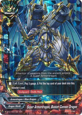 BT01/0001EN (RRR) Super Armordragon, Buster Cannon Dragon