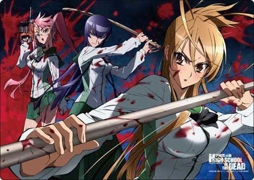 A3 Clear Desk Mat "Highschool of the Dead (All Cast)" by Broccoli