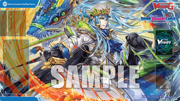 Cardfight!! Vanguard G Rubber Mat "Divine Dragon Caper (Storm of Lament, Wailing Thavas)" by Bushiroad