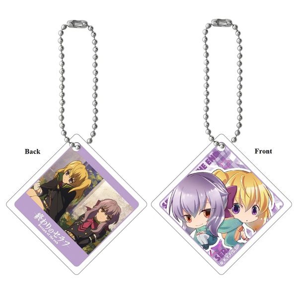 Acrylic Mascot Key Chain "Seraph of the End (Shinoa Hiiragi & Mitsuba Sangu)" by Union Creative International