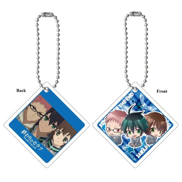 Acrylic Mascot Key Chain "Seraph of the End (Yuichiro Hyakuya & Yoichi Saotome & Shihou Kimizuki)" by Union Creative International