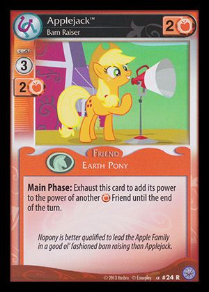 Premiere #24 Rare (Applejack, Barn Raiser)