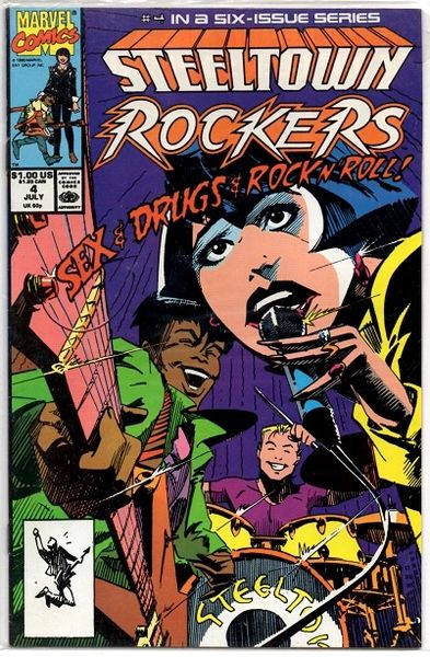 Steeltown Rockers #4 (1990) by Marvel Comics