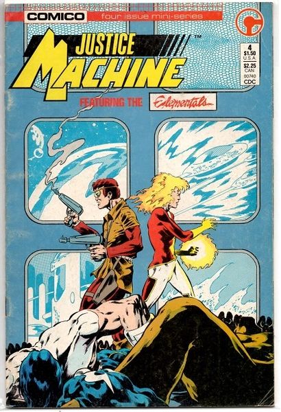 Justice Machine: Featuring the Elementals #4 (1986) by Comico