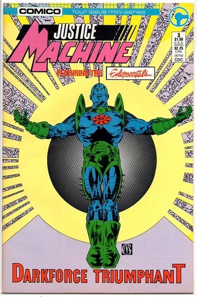 Justice Machine: Featuring the Elementals #3 (1986) by Comico