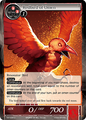 TAT-034 U - Redbird of Omen