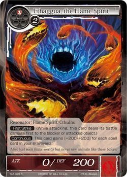 TAT-028 R Foil - Fthaggua, the Flame Spirit