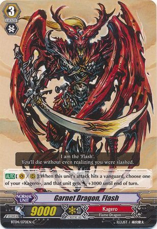 BT04/070EN (C) Garnet Dragon, Flash