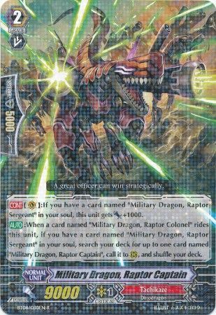 BT08/030EN (R) Military Dragon, Raptor Captain