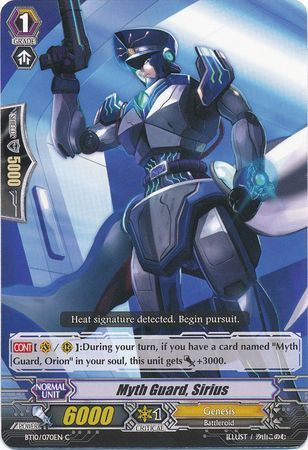 BT10/070EN (C) Myth Guard, Sirius