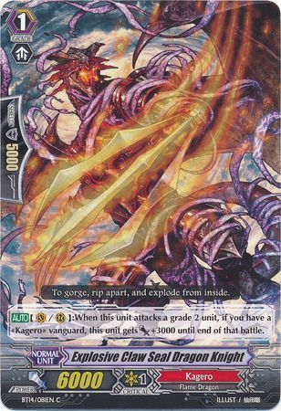 BT14/081EN (C) Explosive Claw Seal Dragon Knight