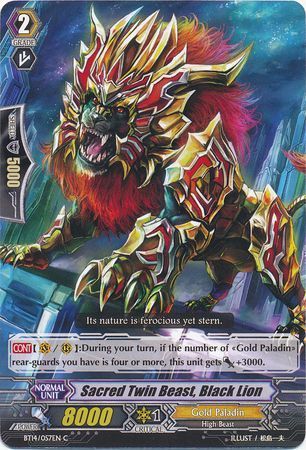 BT14/057EN (C) Sacred Twin Beast, Black Lion