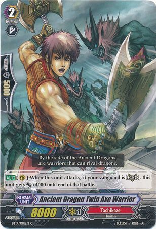BT17/081EN (C) Ancient Dragon, Twin Axe Warrior